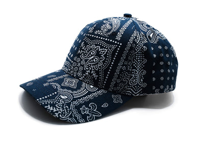 UNISEX PRINTED CHAMBRAY BASEBALL CAP