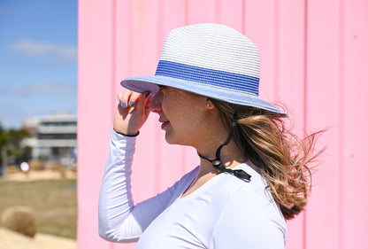 WOMEN’S SUMMER FEDORA WITH UPF PROTECTION