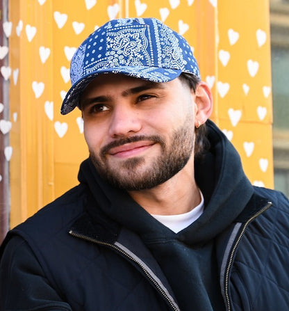 UNISEX PRINTED CHAMBRAY BASEBALL CAP