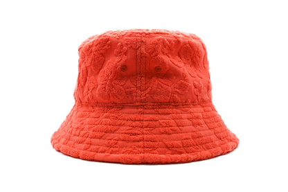 UNISEX FLORAL BURNOUT  TERRY BUCKET