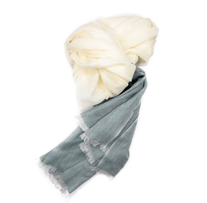 SPRING LIGHTWEIGHT YARN DYE WOOL SCARF